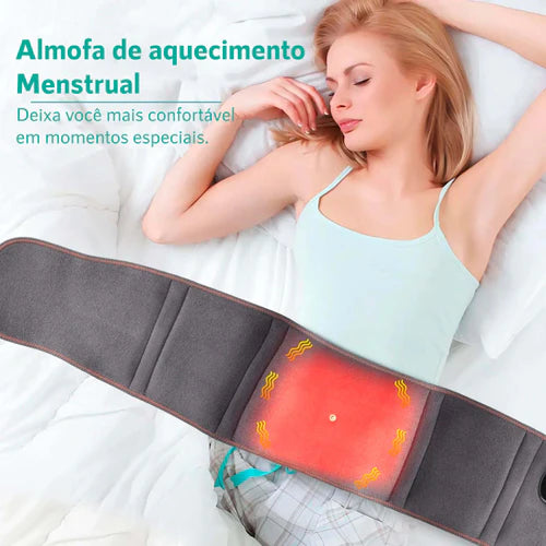 cinta massageadora, alívio dor coluna, alívio dor quadril, terapia de calor, massagem por vibração, melhora circulação sanguínea, redução de inchaço, cinta ortopédica, recuperação do quadril, AirPulse Therapy, tratamento não invasivo, material respirável, ajuste personalizado, cinta portátil, alívio muscular, alívio tensão nas articulações, estimulação de colágeno, regeneração celular, cinta terapêutica, alívio instantâneo