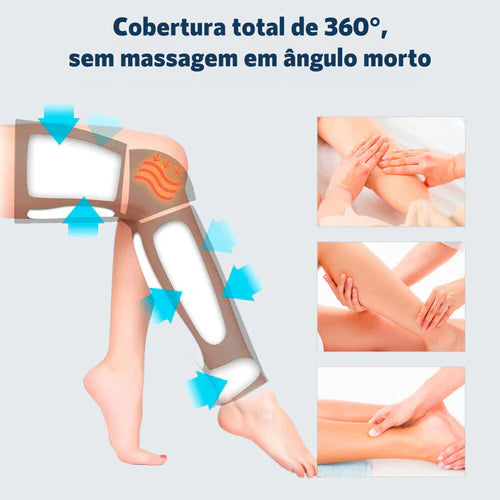 erapia para pernas inchadas, alívio de dor nas pernas, melhorar a circulação sanguínea, tratamento para varizes, reduzir inchaço nas pernas, massagem de compressão, terapia de aquecimento, tratamento para linfedema, tratamento para lipedema, pernas doloridas, remover desconforto das pernas, aliviar fadiga nas pernas, dispositivo de massagem para pernas, massagem terapêutica, tecnologia therma pulse air