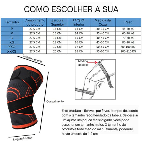 Joelheira de Compressão Articulada