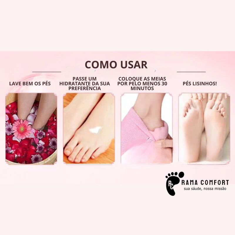 meias hidratantes, meias de silicone, meias para calos, meias borracha, meias hidratação, foot care, footcare, gel care, gelcare, meias foot care, meias gel care