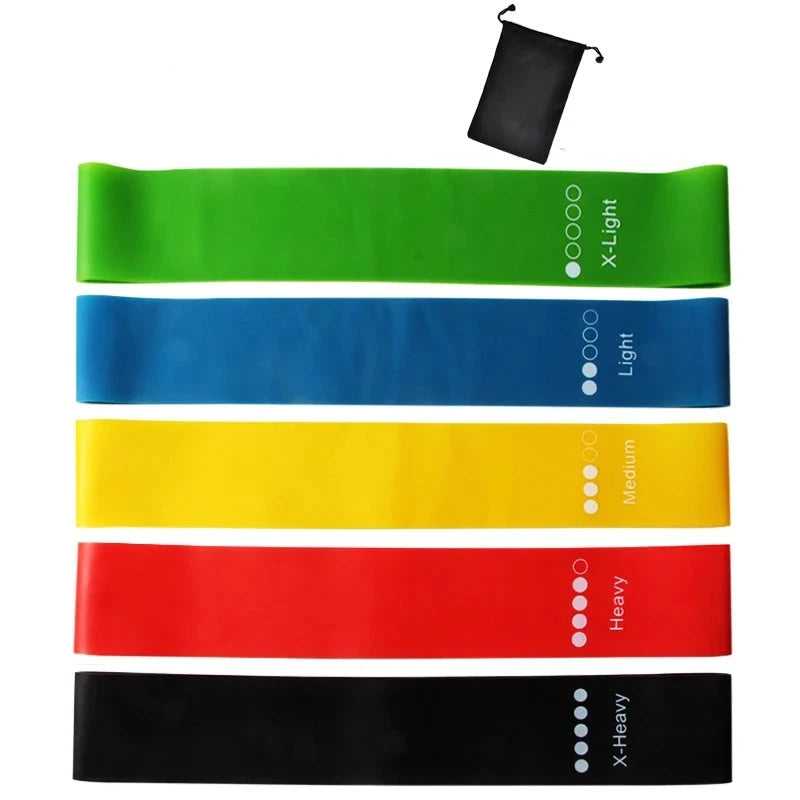 Elástico Mini Band para Fortalecimento e Alongamento (5pcs)