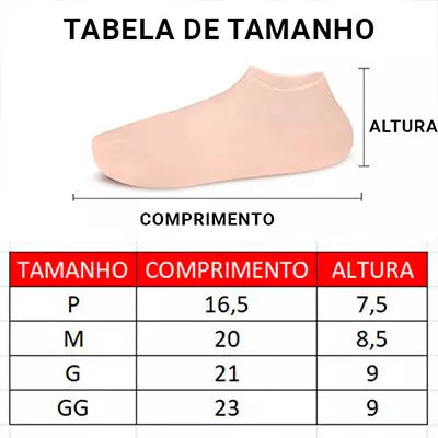 Meias Hidratantes Foot Care/ 3X SEM JUROS - E-books + Frete Grátis