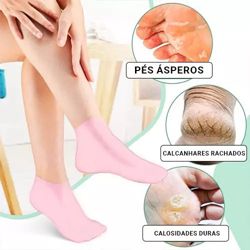 Meias Hidratantes Foot Care/ 3X SEM JUROS - E-books + Frete Grátis