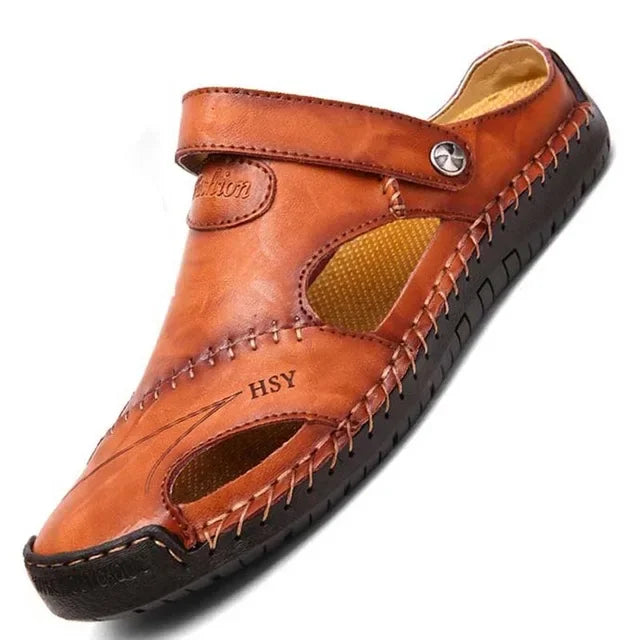 sandália de couro masculina artesanal, netshoes, sandália masculina estilosa, sandália masculina pegada, sandália ortopédica masculina, sandália homem couro, sandália homem